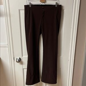 The North Face brown ski snow pants flared leg women’s size large